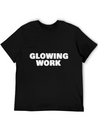 Glowing Work Lightweight Cotton T-Shirt – Daily Comfort Graphic Shirt