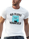 Go Floss Yourself - Dental Hygienist Lightweight Cotton T-Shirt – Daily Comfort Graphic Shirt
