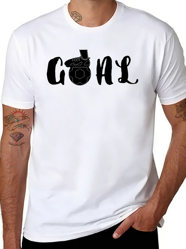 Goal Lightweight Cotton T-Shirt – Daily Comfort Graphic Shirt