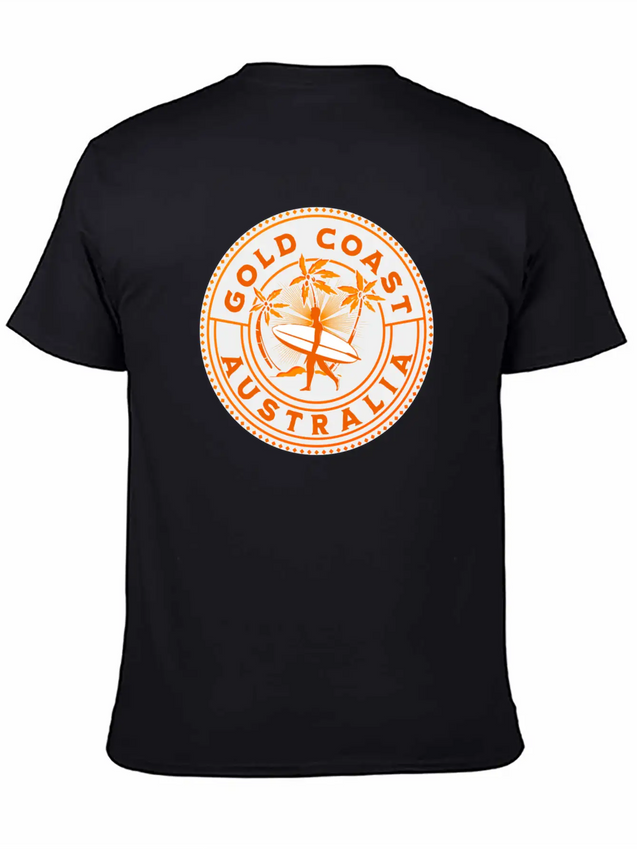 Gold Coast Australia Vintage Lightweight Cotton T-Shirt – Daily Comfort Graphic Shirt