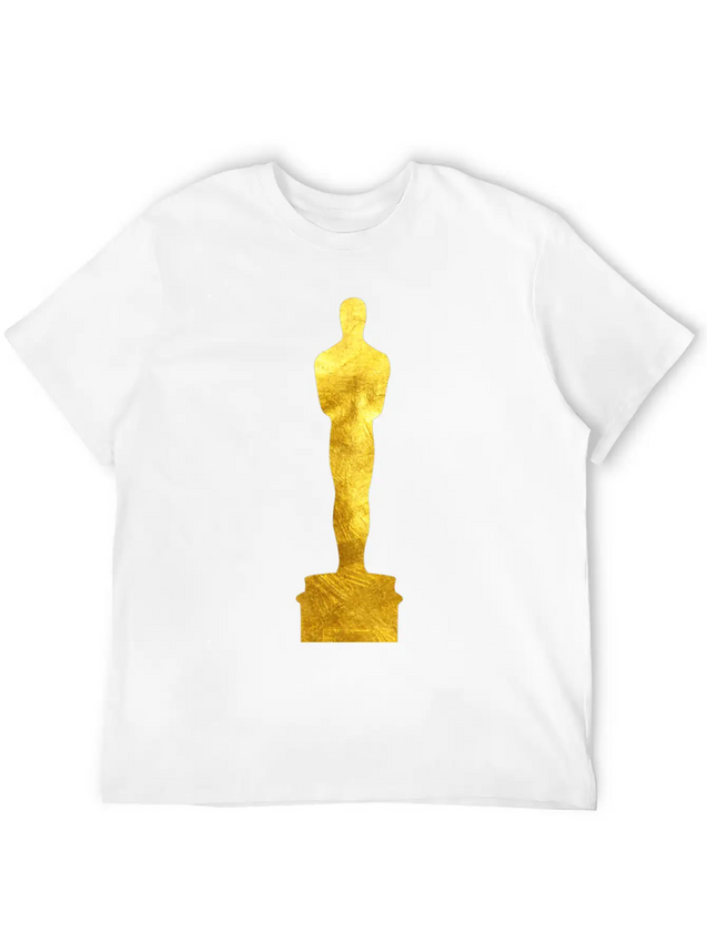 Gold Oscar Lightweight Cotton T-Shirt – Daily Comfort Graphic Shirt