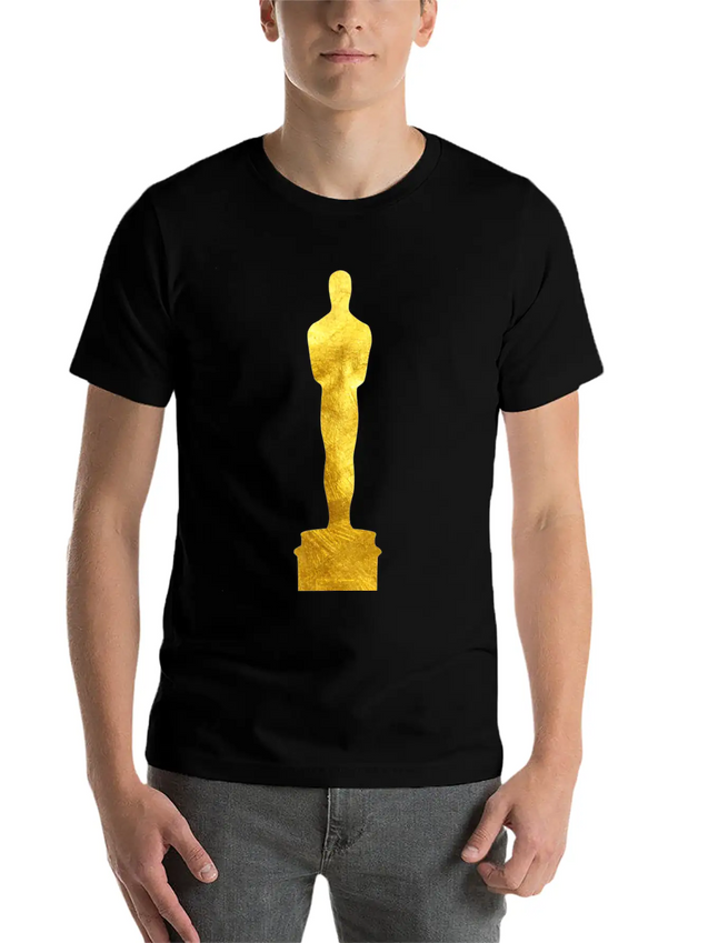 Gold Oscar Lightweight Cotton T-Shirt – Daily Comfort Graphic Shirt