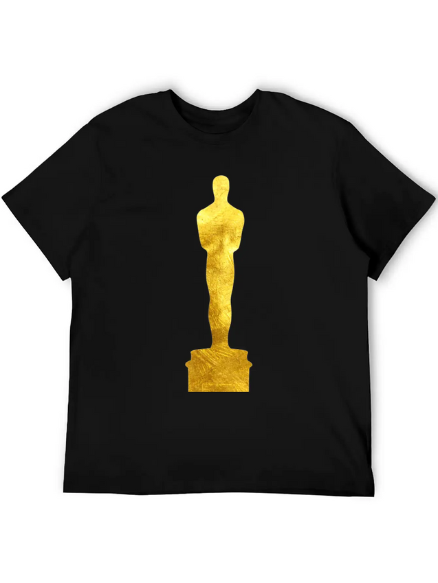 Gold Oscar Lightweight Cotton T-Shirt – Daily Comfort Graphic Shirt