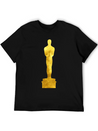 Gold Oscar Lightweight Cotton T-Shirt – Daily Comfort Graphic Shirt