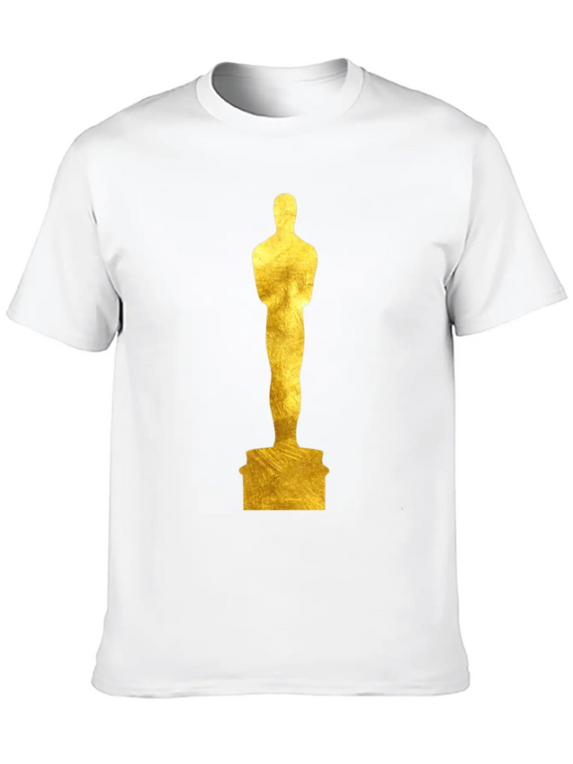 Gold Oscar Lightweight Cotton T-Shirt – Daily Comfort Graphic Shirt