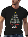 Golf Cart Lover Xmas Lighting Santa Golf Cart Lightweight Cotton T-Shirt – Daily Comfort Graphic Shirt