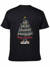 Golf Cart Lover Xmas Lighting Santa Golf Cart Lightweight Cotton T-Shirt – Daily Comfort Graphic Shirt