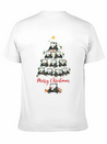 Golf Cart Lover Xmas Lighting Santa Golf Cart Lightweight Cotton T-Shirt – Daily Comfort Graphic Shirt