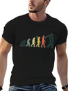 Golf Player Evolution Golf Club Golfer Golf Lightweight Cotton T-Shirt – Daily Comfort Graphic Shirt