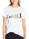 Golf Player Evolution Golf Club Golfer Golf Lightweight Cotton T-Shirt – Daily Comfort Graphic Shirt