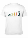 Golf Player Evolution Golf Club Golfer Golf Lightweight Cotton T-Shirt – Daily Comfort Graphic Shirt
