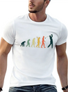 Golf Player Evolution Golf Club Golfer Golf Lightweight Cotton T-Shirt – Daily Comfort Graphic Shirt