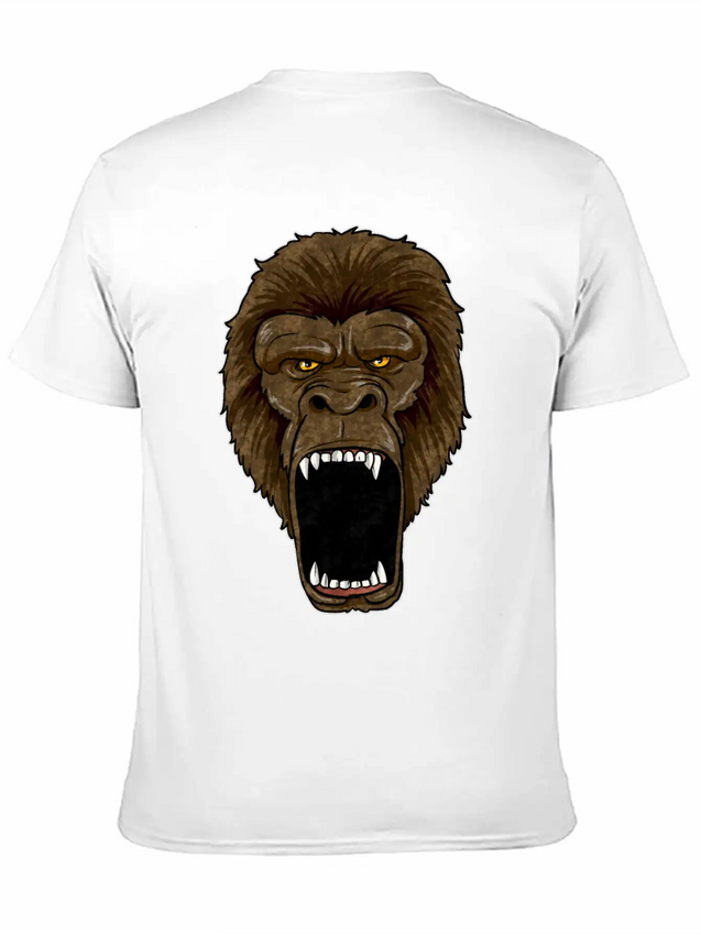 Gorilla On Rampage - Ape Alpha Leader Zoo Rage Lightweight Cotton T-Shirt – Daily Comfort Graphic Shirt