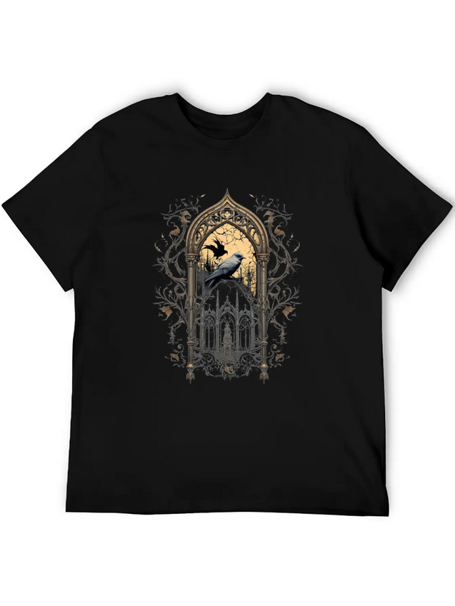 Gothic Occult Satan Gothic Black Scene Wicca Lightweight Cotton T-Shirt – Daily Comfort Graphic Shirt