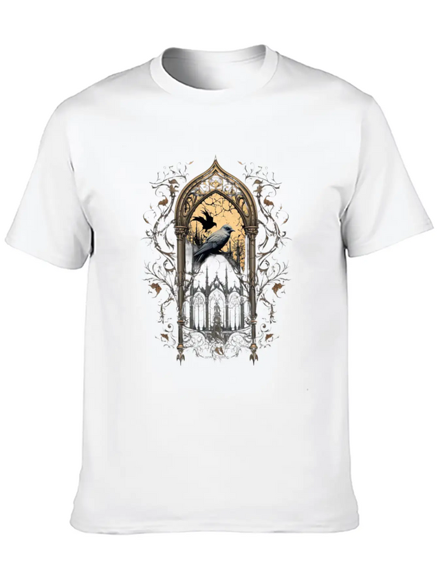 Gothic Occult Satan Gothic Black Scene Wicca Lightweight Cotton T-Shirt – Daily Comfort Graphic Shirt