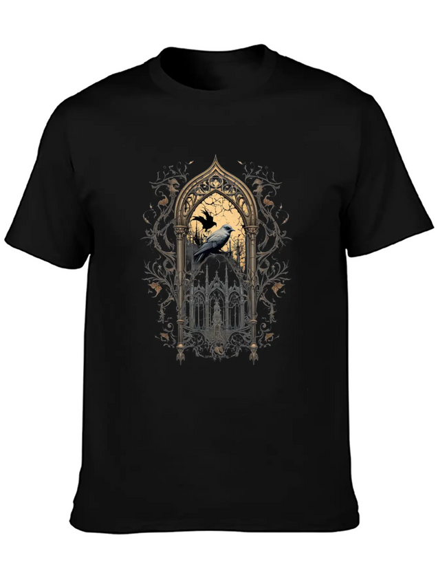 Gothic Occult Satan Gothic Black Scene Wicca Lightweight Cotton T-Shirt – Daily Comfort Graphic Shirt