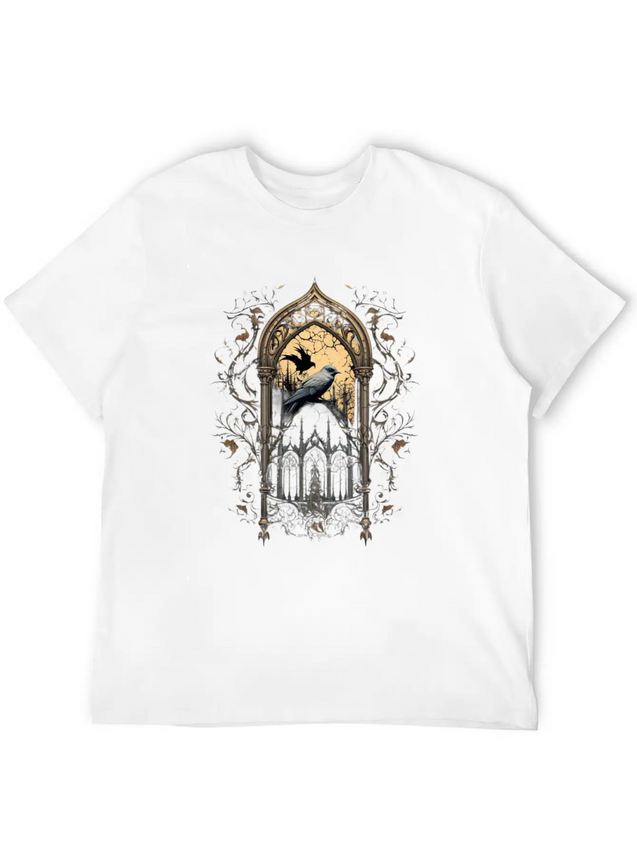 Gothic Occult Satan Gothic Black Scene Wicca Lightweight Cotton T-Shirt – Daily Comfort Graphic Shirt
