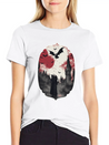 Gothic Vampire Horror Design Lightweight Cotton T-Shirt – Daily Comfort Graphic Shirt