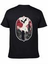 Gothic Vampire Horror Design Lightweight Cotton T-Shirt – Daily Comfort Graphic Shirt