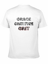 Grace Gratitude And Grit 2 Lightweight Cotton T-Shirt – Daily Comfort Graphic Shirt