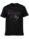 Grace In Every Step Lightweight Cotton T-Shirt – Daily Comfort Graphic Shirt