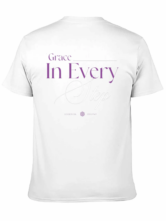 Grace In Every Step Lightweight Cotton T-Shirt – Daily Comfort Graphic Shirt
