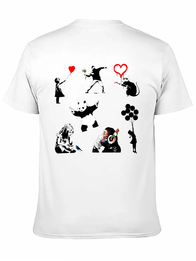 Graffiti Collection Lightweight Cotton T-Shirt – Daily Comfort Graphic Shirt