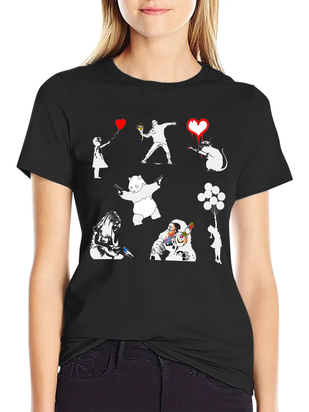 Graffiti Collection Lightweight Cotton T-Shirt – Daily Comfort Graphic Shirt