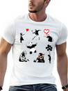 Graffiti Collection Lightweight Cotton T-Shirt – Daily Comfort Graphic Shirt