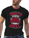 Grandpa To Be Where Love Lightweight Cotton T-Shirt – Daily Comfort Graphic Shirt