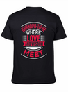 Grandpa To Be Where Love Lightweight Cotton T-Shirt – Daily Comfort Graphic Shirt