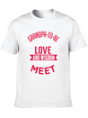 Grandpa To Be Where Love Lightweight Cotton T-Shirt – Daily Comfort Graphic Shirt