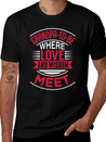 Grandpa To Be Where Love Lightweight Cotton T-Shirt – Daily Comfort Graphic Shirt