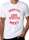 Grandpa To Be Where Love Lightweight Cotton T-Shirt – Daily Comfort Graphic Shirt