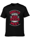 Grandpa To Be Where Love Lightweight Cotton T-Shirt – Daily Comfort Graphic Shirt