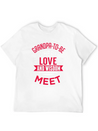 Grandpa To Be Where Love Lightweight Cotton T-Shirt – Daily Comfort Graphic Shirt