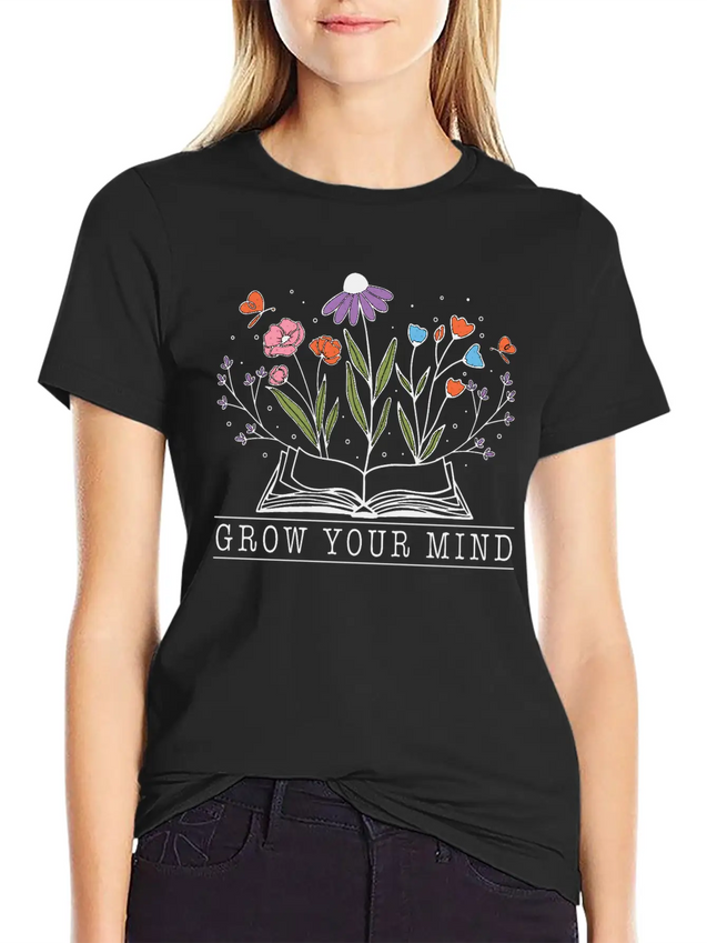 Graw Your Mind Lightweight Cotton T-Shirt – Daily Comfort Graphic Shirt