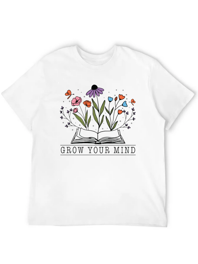 Graw Your Mind Lightweight Cotton T-Shirt – Daily Comfort Graphic Shirt