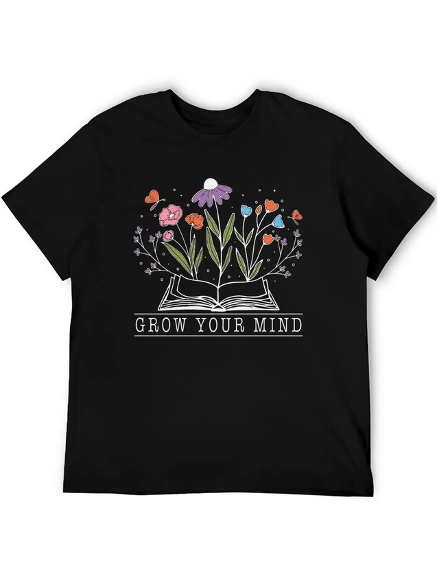 Graw Your Mind Lightweight Cotton T-Shirt – Daily Comfort Graphic Shirt