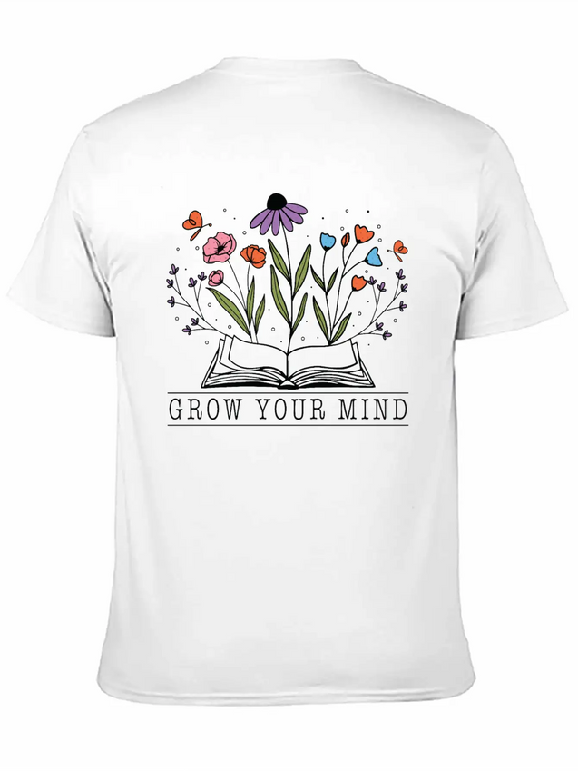 Graw Your Mind Lightweight Cotton T-Shirt – Daily Comfort Graphic Shirt