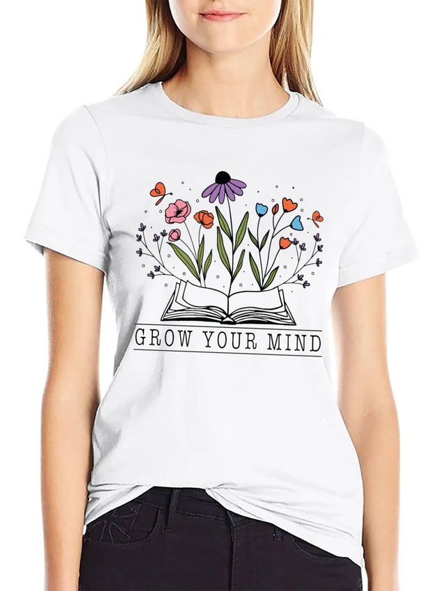 Graw Your Mind Lightweight Cotton T-Shirt – Daily Comfort Graphic Shirt