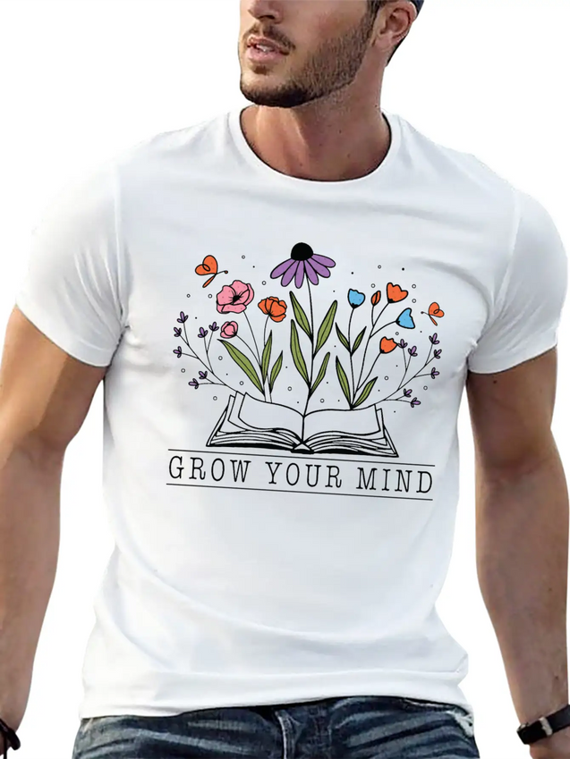 Graw Your Mind Lightweight Cotton T-Shirt – Daily Comfort Graphic Shirt