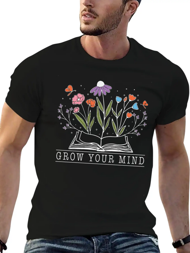 Graw Your Mind Lightweight Cotton T-Shirt – Daily Comfort Graphic Shirt