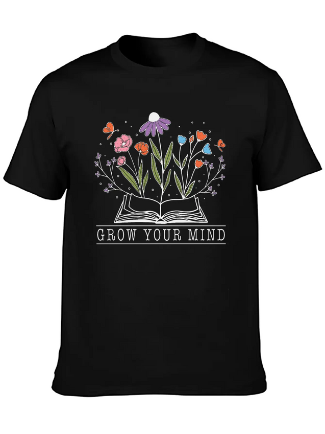 Graw Your Mind Lightweight Cotton T-Shirt – Daily Comfort Graphic Shirt