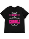 Great Aunt Of The Groom Wedding Bridal Shower Brid Lightweight Cotton T-Shirt – Daily Comfort Graphic Shirt