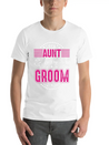 Great Aunt Of The Groom Wedding Bridal Shower Brid Lightweight Cotton T-Shirt – Daily Comfort Graphic Shirt