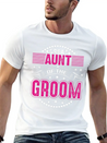 Great Aunt Of The Groom Wedding Bridal Shower Brid Lightweight Cotton T-Shirt – Daily Comfort Graphic Shirt