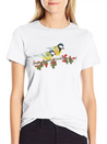 Great Tit Birds Eating Hawthorn Berries Lightweight Cotton T-Shirt – Daily Comfort Graphic Shirt