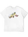 Great Tit Birds Eating Hawthorn Berries Lightweight Cotton T-Shirt – Daily Comfort Graphic Shirt