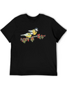 Great Tit Birds Eating Hawthorn Berries Lightweight Cotton T-Shirt – Daily Comfort Graphic Shirt